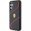 Ferrari FEHCS23FEPTWK Capa rígida Twist com logótipo metálico preta para S23 FE S711