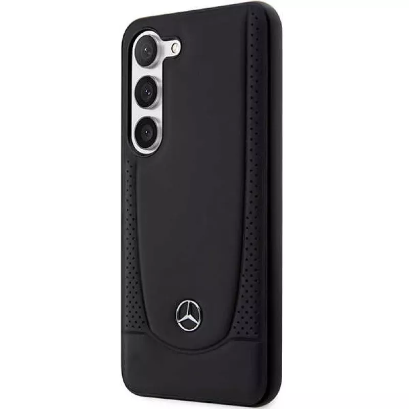 Mercedes-Benz Capa rígida em pele Urban preta para Samsung Galaxy S23 FE