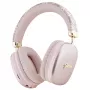 Auscultadores Bluetooth on-ear Guess Gcube Metallic Script Logo rosa