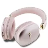 Auscultadores Bluetooth on-ear Guess Gcube Metallic Script Logo rosa