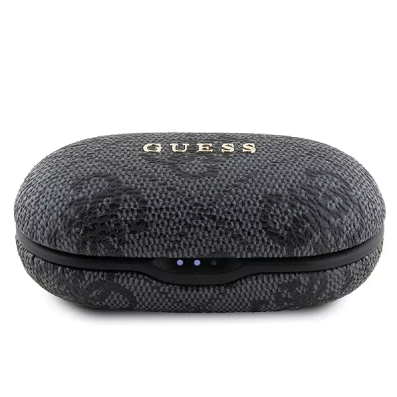 Auscultadores Guess 4G Metal Logo Bluetooth TWS ENC com estojo de carregamento (preto)
