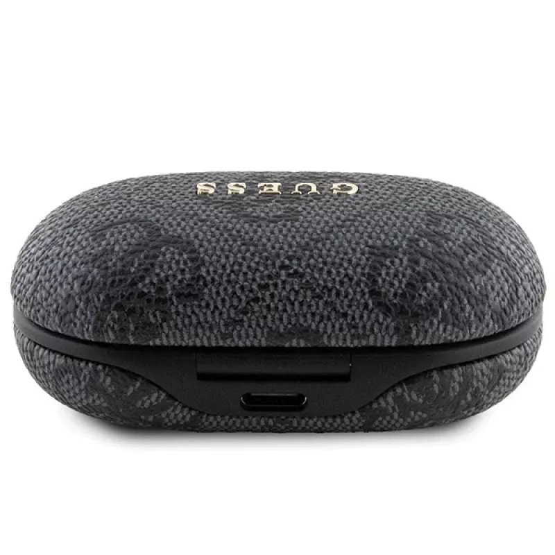 Auscultadores Guess 4G Metal Logo Bluetooth TWS ENC com estojo de carregamento (preto)