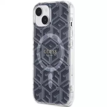 Guess GUHMP15MHGCUSTGK Capa rígida GCube MagSafe para iPhone 15 Plus / 14 Plus 6,7
