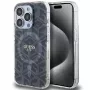 Guess GUHMP15LHGCUSTGK Capa rígida IML GCube MagSafe para iPhone 15 Pro 6,1 inch preta