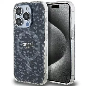 Guess GUHMP15XHGCUSTGK Capa rígida IML GCube MagSafe para iPhone 15 Pro Max 6,7