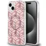 Guess GUHMP15SHGCUSTGP Capa rígida IML GCube MagSafe para iPhone 15/14/13 6,1