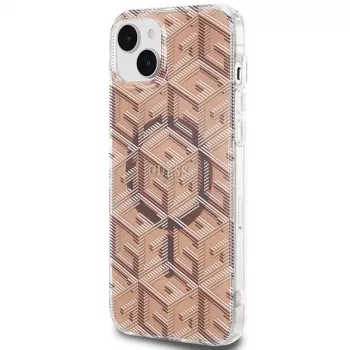 Guess GUHMP15MHGCUSTGW Capa rígida IML GCube MagSafe para iPhone 15 Plus / 14 Plus 6,7
