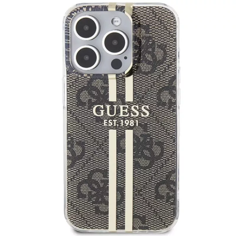Guess GUHCP15LH4PSEGW Capa rígida IML para iPhone 15 Pro 6,1