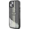 Guess GUHCP15MLFCSEGK Capa rígida Liquid Glitter Gold Stripes para iPhone 15 Plus / 14 Plus 6,7