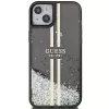 Guess GUHCP15MLFCSEGK Capa rígida Liquid Glitter Gold Stripes para iPhone 15 Plus / 14 Plus 6,7