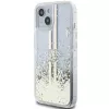 Guess GUHCP15MLFCSEGT Capa rígida transparente Liquid Glitter Gold Stripes para iPhone 15 Plus / 14 Plus 6,7