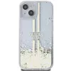 Guess GUHCP15MLFCSEGT Capa rígida transparente Liquid Glitter Gold Stripes para iPhone 15 Plus / 14 Plus 6,7