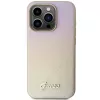 Guess GUHCP15XPSAIRSD Capa rígida Saffiano Iridescent Script para iPhone 15 Pro Max, dourada
