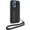 BMW Capa rígida Signature Leather para iPhone 15 Pro Max 6,7