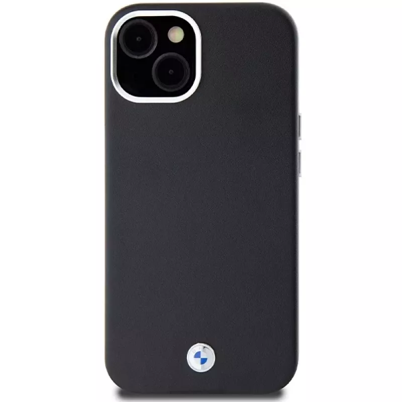 BMW BMHMP14S23PUFWK Capa Signature Wrapped Metal MagSafe para iPhone 14 / 15 / 13 6,1 inch preta