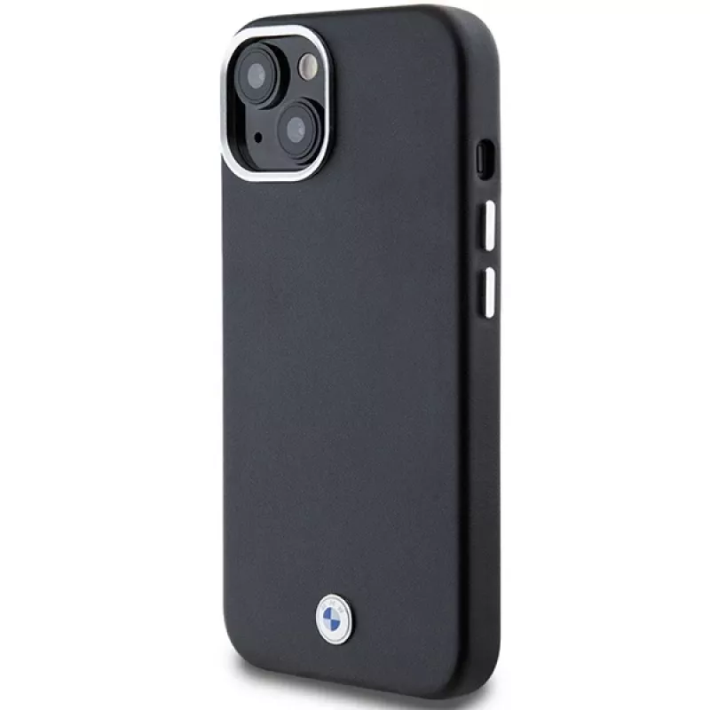 BMW M Collection Capa Signature Wrapped Metal MagSafe para iPhone 15 Plus / 14 Plus - preta
