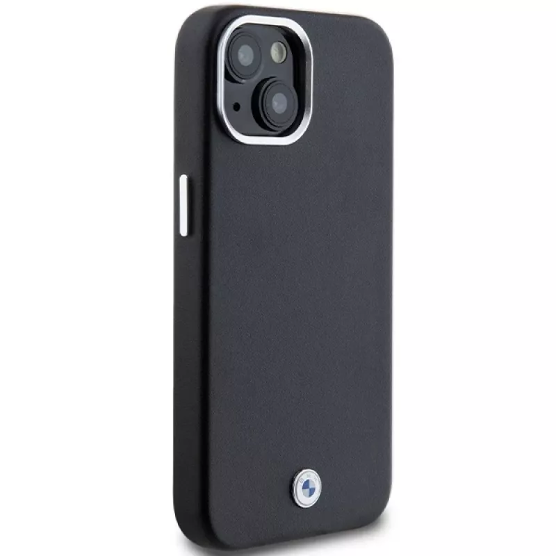 BMW M Collection Capa Signature Wrapped Metal MagSafe para iPhone 15 Plus / 14 Plus - preta