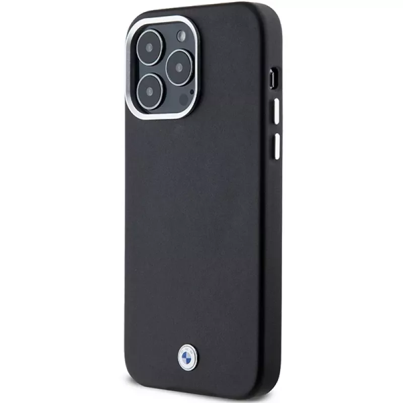 BMW Capa Signature Wrapped Metal MagSafe para iPhone 15 Pro Max 6,7 inch preta