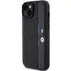 BMW M Collection Capa rígida perfurada Tricolor Line para iPhone 15 Plus / 14 Plus 6,7