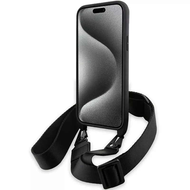 BMW M Edition Capa rígida Carbon Stripe & Strap para iPhone 15 Plus / 14 Plus 6,7