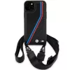 BMW M Edition Capa rígida Carbon Tricolor Lines para iPhone 15 Plus / 14 Plus 6,7