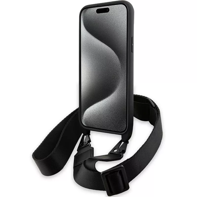 BMW M Edition Capa rígida Carbon Tricolor Lines para iPhone 15 Plus / 14 Plus 6,7