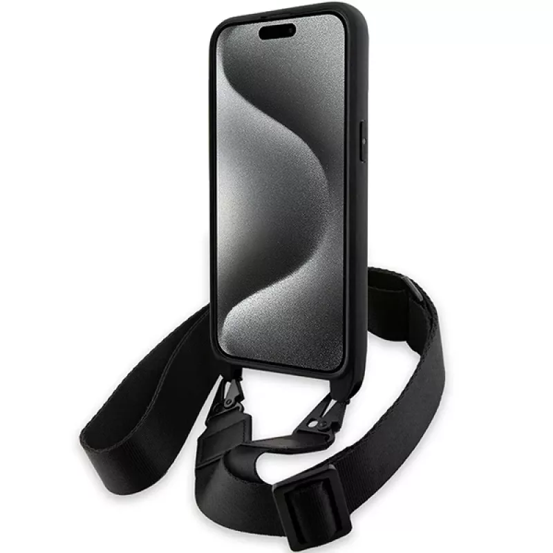 BMW M Edition Capa rígida Carbon Tricolor Lines para Apple iPhone 15 Pro 6,1
