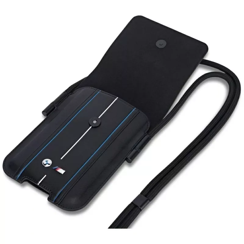 BMW bolsa para telemóvel Blue Stripes preta