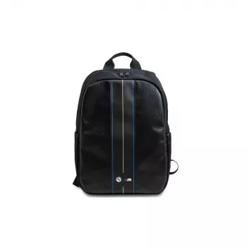 BMW BMBP15COMSCAKL 16 mochila preta Carbon Blue Stripes