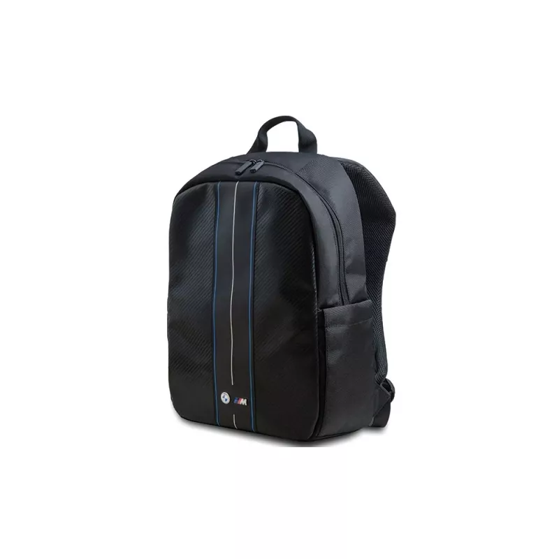 BMW BMBP15COMSCAKL 16 mochila preta Carbon Blue Stripes