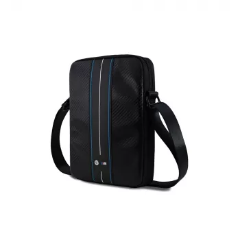 BMW M Motorsport Carbon Blue Stripes Bolsa de Ombro para Smartphone Preto