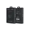 Bolsa-carteira BMW Signature Collection para iPhone 15 Pro Max - preta Carbon Blue Stripes