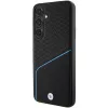 Capa rígida em pele BMW BMHMS24M23RDCLK S24+ S926 preta Signature Textured & Line MagSafe
