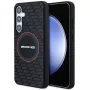 Capa rígida em silicone AMG AMHMS24S23SMRK Carbon Pattern MagSafe para Samsung Galaxy S24 (S921) preta