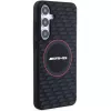 Capa rígida em silicone AMG AMHMS24M23SMRK Carbon Pattern MagSafe para Samsung Galaxy S24+ (SM-S926) - preta