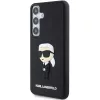 Capa rígida em borracha 3D Karl Lagerfeld KLHCS24M3DRKINK Ikonik para Samsung Galaxy S24+ preta