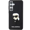 Capa rígida em borracha 3D Karl Lagerfeld KLHCS24M3DRKINK Ikonik para Samsung Galaxy S24+ preta