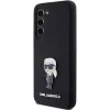 Capa em silicone Karl Lagerfeld Ikonik Metal Pin para Samsung Galaxy S23 - preta