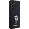 Capa em silicone Karl Lagerfeld Ikonik Metal Pin para Samsung Galaxy S23 - preta