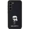 Capa em silicone Karl Lagerfeld KLHCS23MSMHKNPK Ikonik Metal Pin para Samsung Galaxy S23+ preta