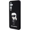 Capa em silicone Karl Lagerfeld Ikonik para Samsung Galaxy S24 - preta
