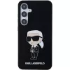 Capa em silicone Karl Lagerfeld Ikonik para Samsung Galaxy S24 - preta