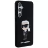 Capa em silicone Karl Lagerfeld Ikonik para Samsung Galaxy S24 - preta