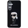 Capa em silicone Karl Lagerfeld KLHCS24MSNIKBCK Ikonik para Samsung Galaxy S24+ (SM-S926) - preta