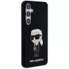 Capa em silicone Karl Lagerfeld KLHCS24MSNIKBCK Ikonik para Samsung Galaxy S24+ (SM-S926) - preta
