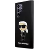Capa em silicone Karl Lagerfeld Ikonik para Samsung Galaxy S24 Ultra - preta