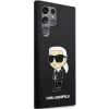 Capa em silicone Karl Lagerfeld Ikonik para Samsung Galaxy S24 Ultra - preta
