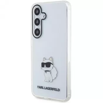 Capa rígida transparente Karl Lagerfeld KLHCS24SHNCHTCT S24 S921 IML Choupette para Samsung Galaxy S24