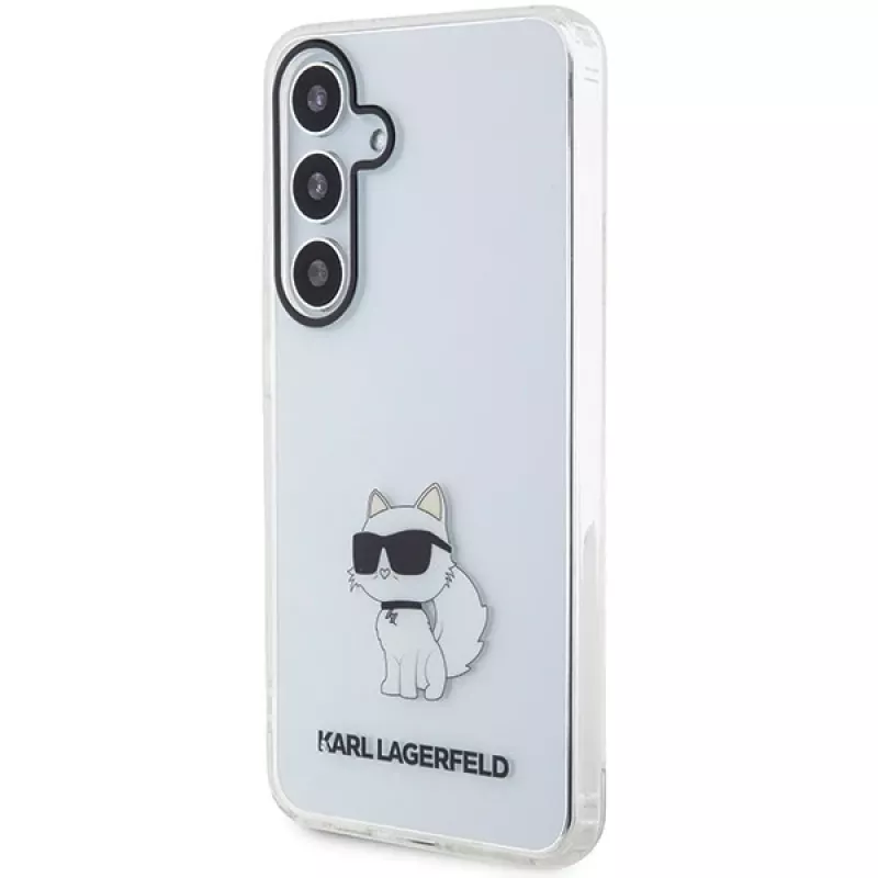 Capa rígida transparente Karl Lagerfeld KLHCS24MHNCHTCT S24+ S926 IML Choupette