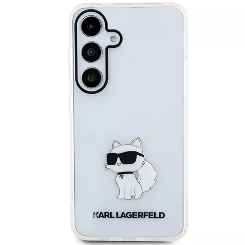 Capa rígida transparente Karl Lagerfeld KLHCS24MHNCHTCT S24+ S926 IML Choupette